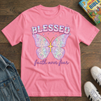 Kids Blessed Butterfly T-Shirt