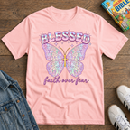 Kids Blessed Butterfly T-Shirt