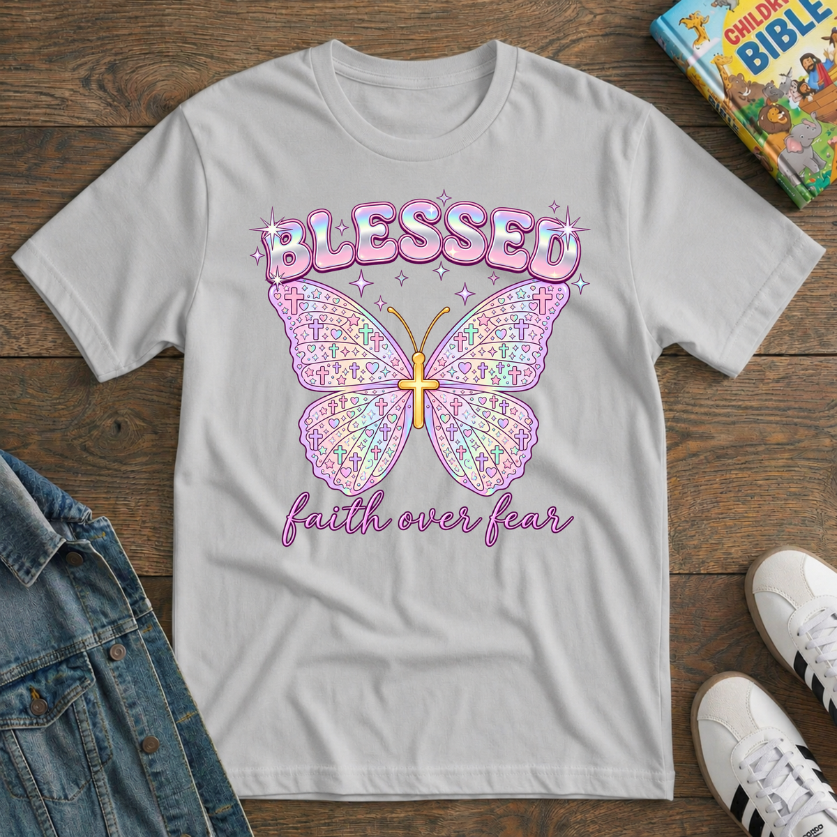 Kids Blessed Butterfly T-Shirt
