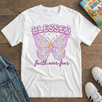 Kids Blessed Butterfly T-Shirt