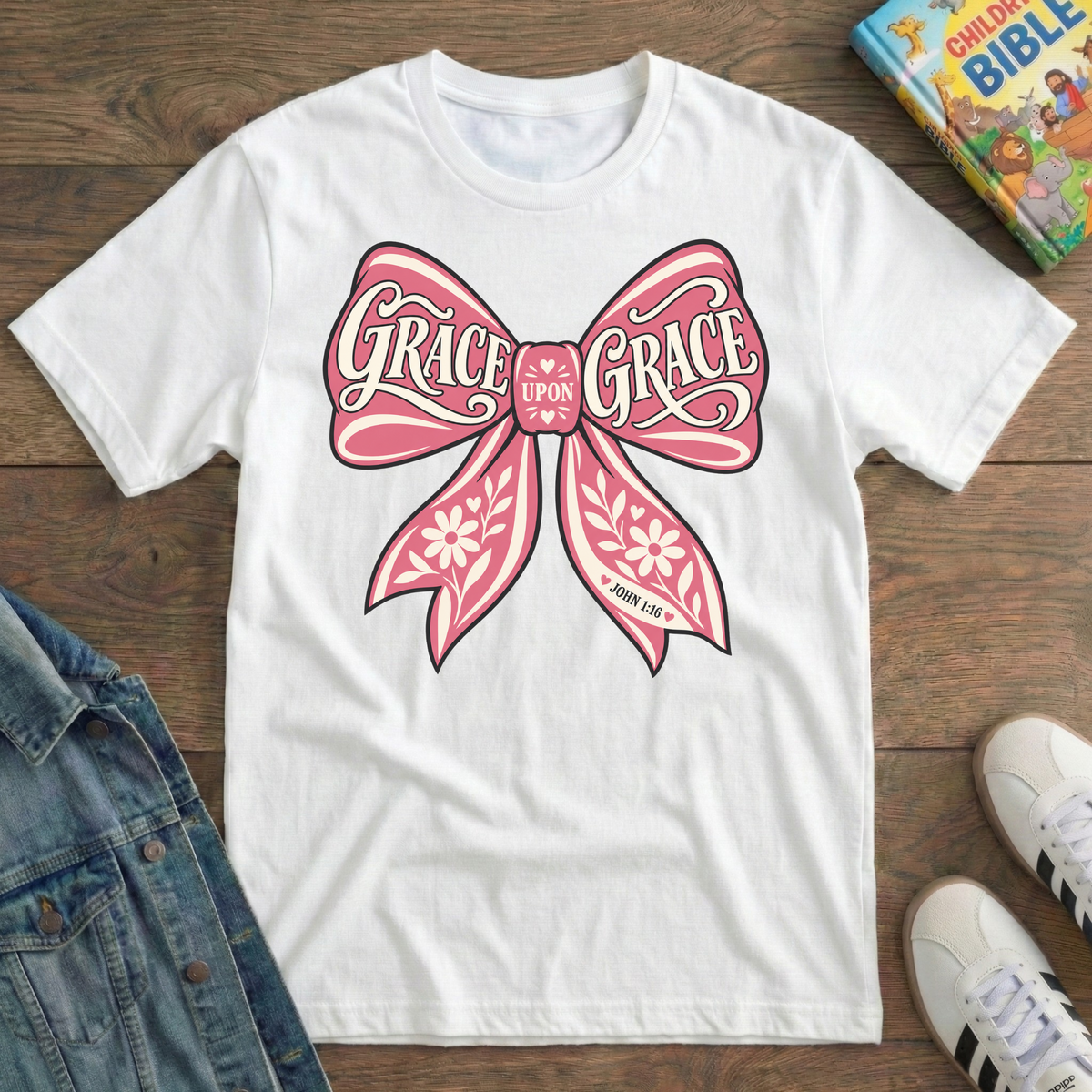 Kids Grace Bow T-Shirt